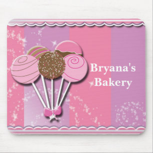 Bolos de pau Padaria Cake Pop Doces Mouse Pad