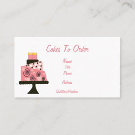 Bolos para pedir o cartão de visita