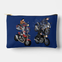 Bolsa Acessório Azul Moto Anime e Carros de Corrid