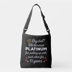 Bolsa Ajustável 15 Casamento I - Casal Engraçado Cristal