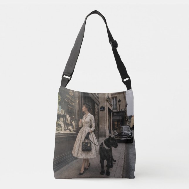 Bolsa Ajustável 1950 Compras com uma Pantera Negra (Frente)