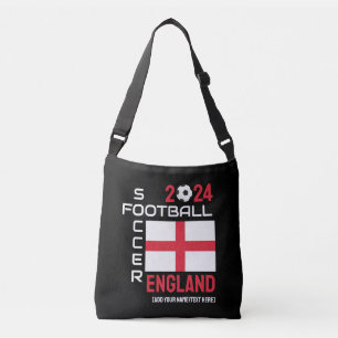 Bolsa Ajustável 2024 ENGLAND Soccer - Nome personalizado de futebo
