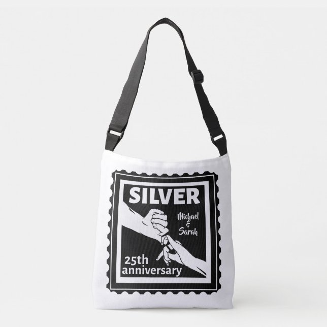 Bolsa Ajustável 25 anos de prata (Frente)