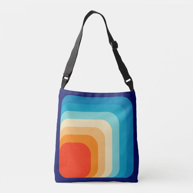 Bolsa Ajustável 70s Square Rainbow (Verso)