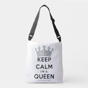 Bolsa Ajustável A coroa rainha da calma da SlipperyJoe's prateada