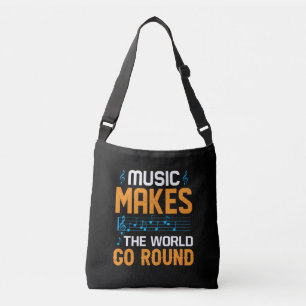 Bolsa Ajustável A Música Faz O Mundo Envolver