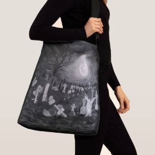 Bolsa Ajustável À noite no cemitério - Anjo com o Diabo
