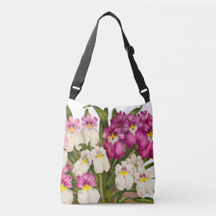 Bolsa Ajustável A orquídea de amor perfeito botânica floresce a