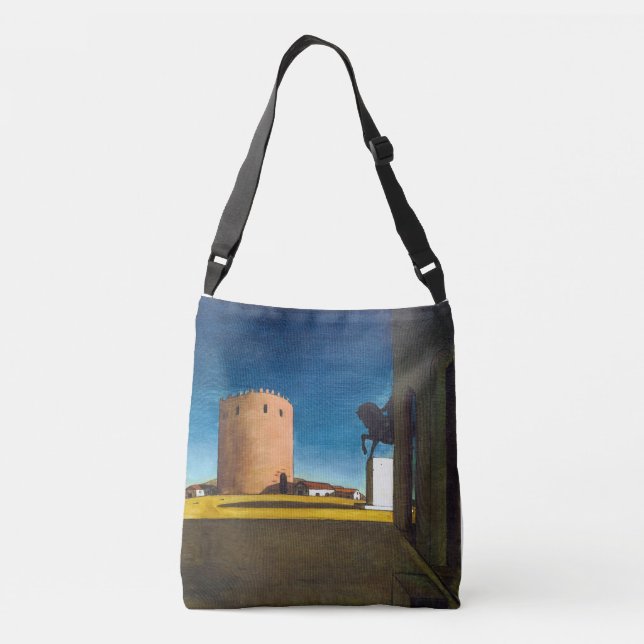 Bolsa Ajustável A Torre Vermelha | Giorgio de Chirico |  (Verso)