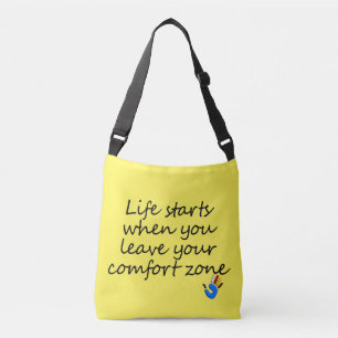 Bolsa Ajustável a vida começa... saco cruzado