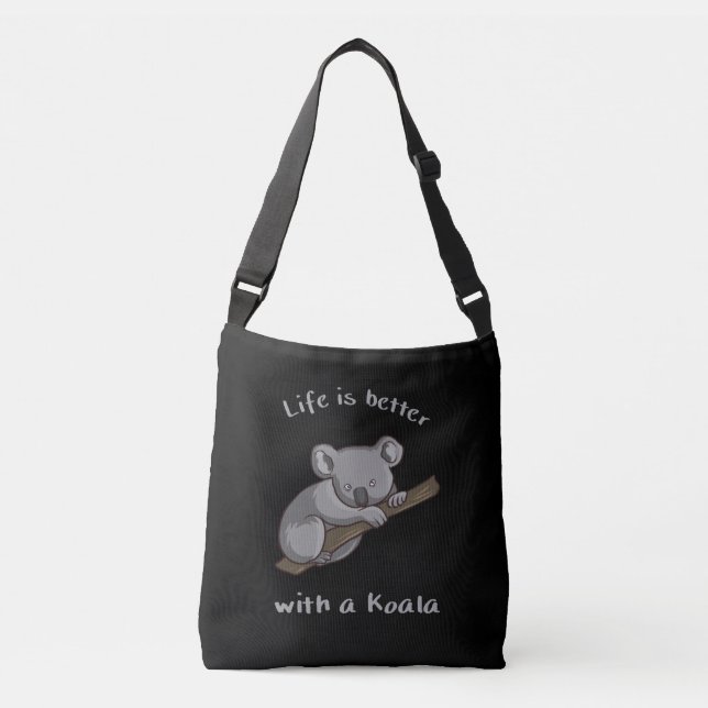 Bolsa Ajustável A Vida É Melhor Com Koala (Frente)