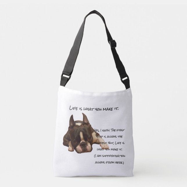 Bolsa Ajustável A vida é o que você faz (Frente)