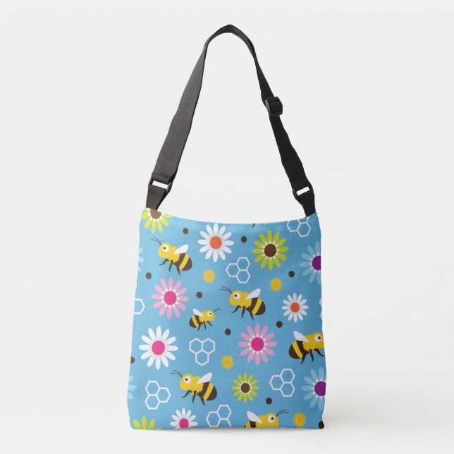 Bolsa Ajustável Abelhas e Flores (Frente)