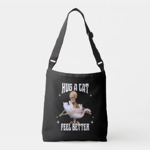 Bolsa Ajustável Abraçar um gato, sentir melhor esqueleto abraçando