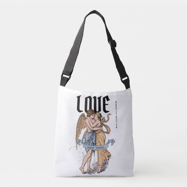 Bolsa Ajustável Abraço de Amor – Ilustração de Casal Romântico (Frente)