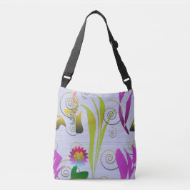 Bolsa Ajustável Abstract Floral with Spirals 3