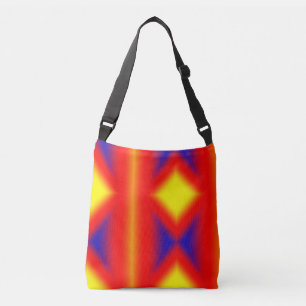 Bolsa Ajustável Abstrato amarelo vermelho colorido adicione seu