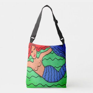 Bolsa Ajustável Abstrato Art Mermaid