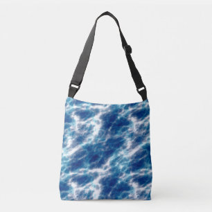 Bolsa Ajustável Abstrato azul e branco