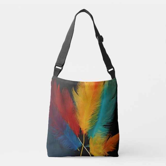 Bolsa Ajustável Abstrato de penas sudoeste (Frente)