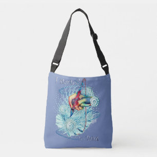 Bolsa Ajustável Abstrato de vibração azul