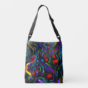 Bolsa Ajustável Abstrato de Vidro Psicodélico