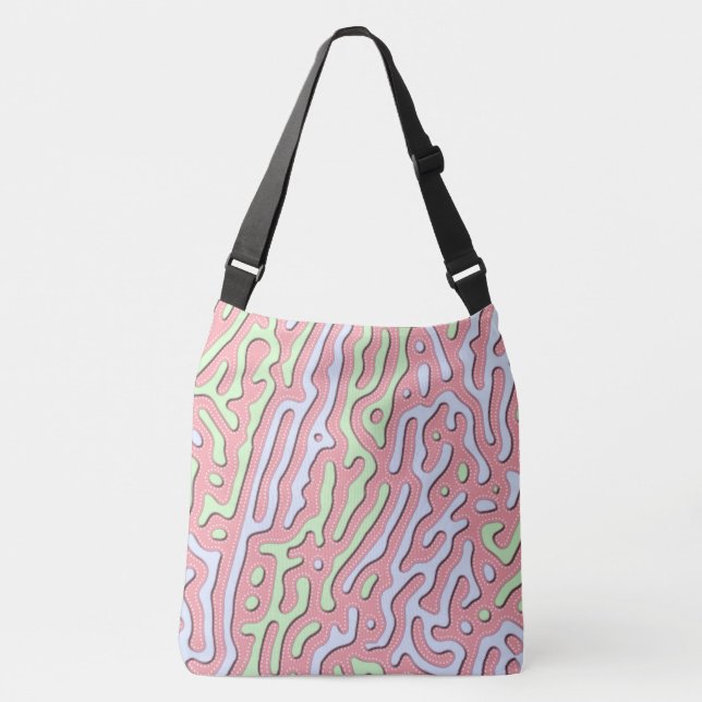 Bolsa Ajustável Abstrato do Pastel Kawaii - Design de Splatter Col (Frente)