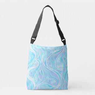 Bolsa Ajustável Abstrato do vitral dos azul-céu