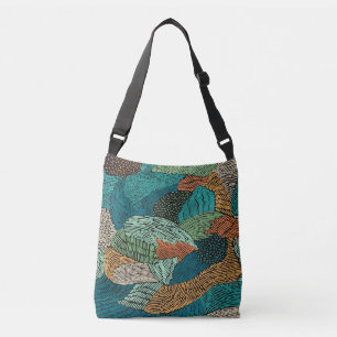 Bolsa Ajustável Abstrato Grunge: Design de padrão sem costura.