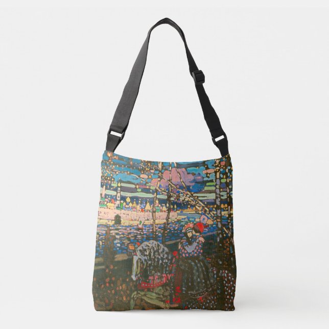 Bolsa Ajustável Abstrato Kandinsky Casal Anel Colorido (Frente)