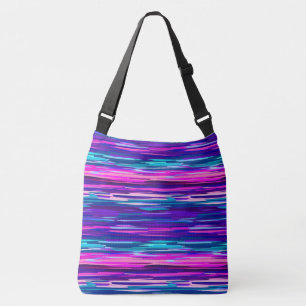 Bolsa Ajustável Abstrato púrpura, rosa e azul
