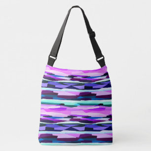Bolsa Ajustável Abstrato púrpura, rosa e azul