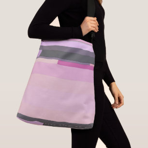 Bolsa Ajustável Abstratos rosa e cinza