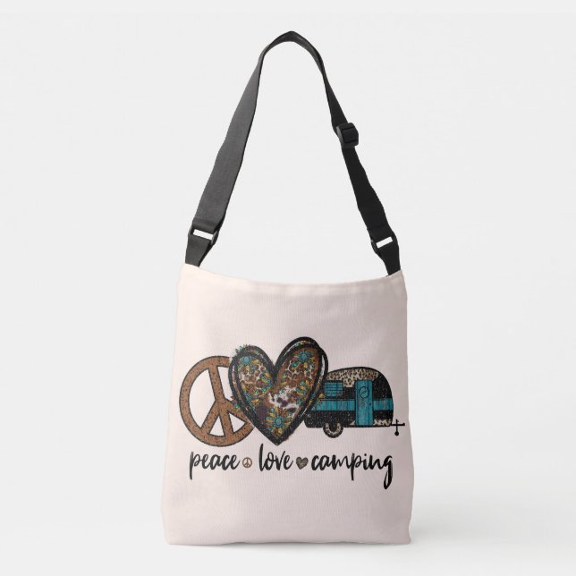 Bolsa Ajustável Acampamento Peace Love (Frente)
