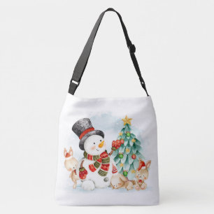 Bolsa Ajustável Adoráveis Coelhinhos E Árvores De Natal