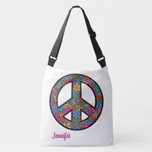Bolsa Ajustável Adoráveis Símbolo de Paz da Boêmia - Corpo Pers