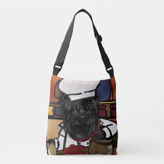 Bolsa Ajustável Affenpinscher Chef (Frente)