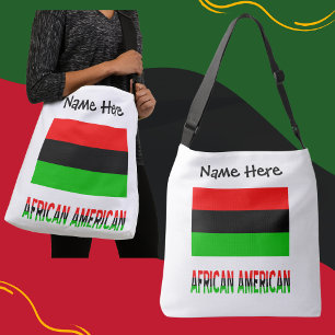 Bolsa Ajustável Afro-Americano Bandeira da Diáspora Black Personal