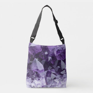 Bolsa Ajustável Aglomerado de Cristal de Cura de Ametista
