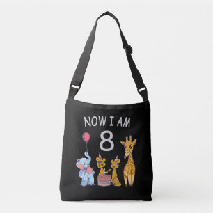 Bolsa Ajustável Agora tenho 8 anos e oitavo aniversário no Zoo