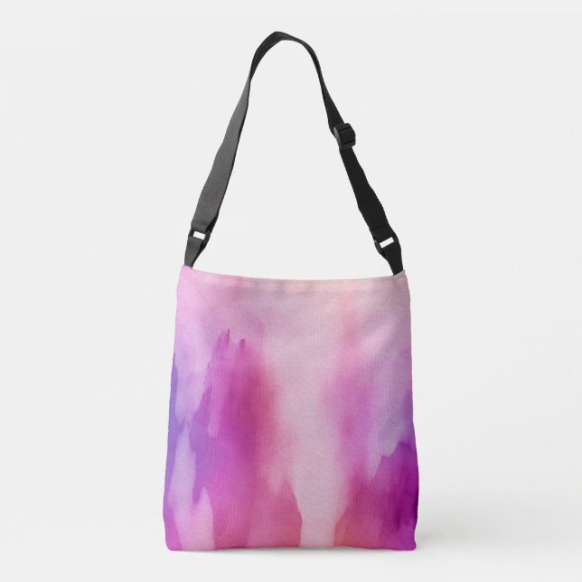 Bolsa Ajustável Água Colorida Rosa e Roxa Espaço Positivo (Verso)