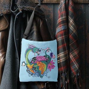 Bolsa Ajustável Água Dragão e Koi