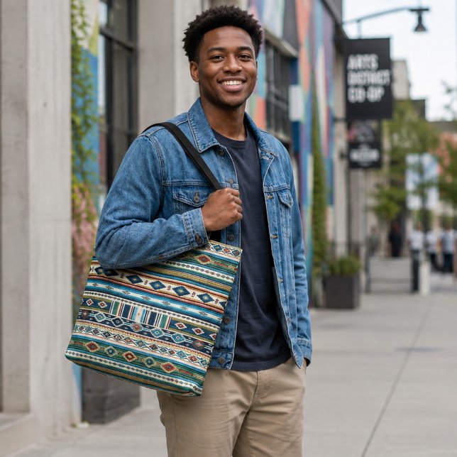 BOLSA AJUSTÁVEL "AGUA" ESTILO MEXICANO IMPRESSO (Criador carregado)