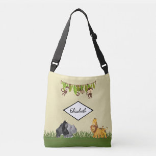 Bolsa Ajustável Aguardam Aventura A Ilustração Da Selva Safari