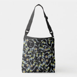 Bolsa Ajustável Aguarela de Oliveira Mágica Monogramada Pintada à 