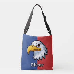 Bolsa Ajustável Águia de desenho animado patriótico personalizado
