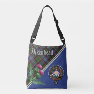 Bolsa Ajustável Aikenhead Clan Crachá & Tartan Crossbody Bag