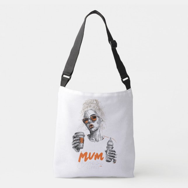 Bolsa Ajustável Ainda a Maternidade - Design Moderno de Arte Gráfi (Frente)