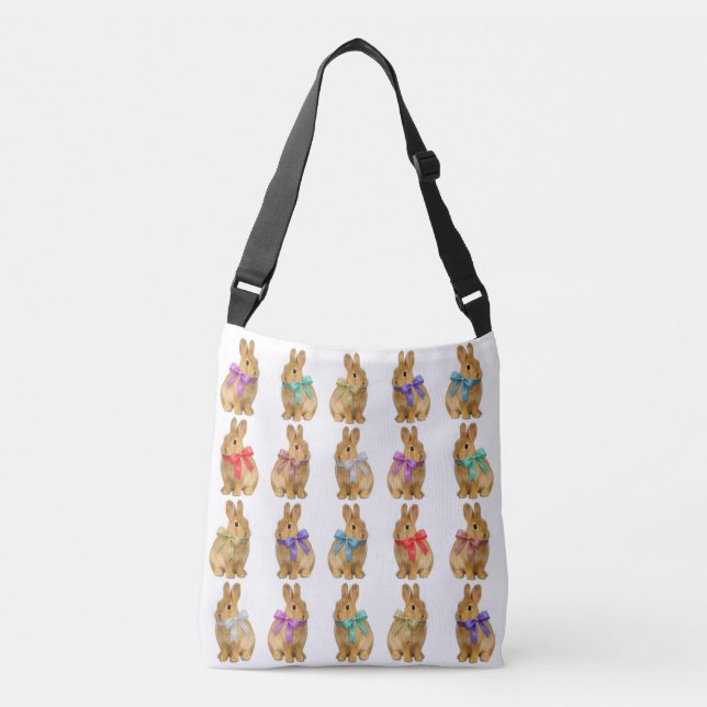 Bolsa Ajustável Algum coelho me ama! (Frente)
