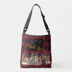 Bolsa Ajustável Alice Aventuras com o Gato Cheshire Louco do País 